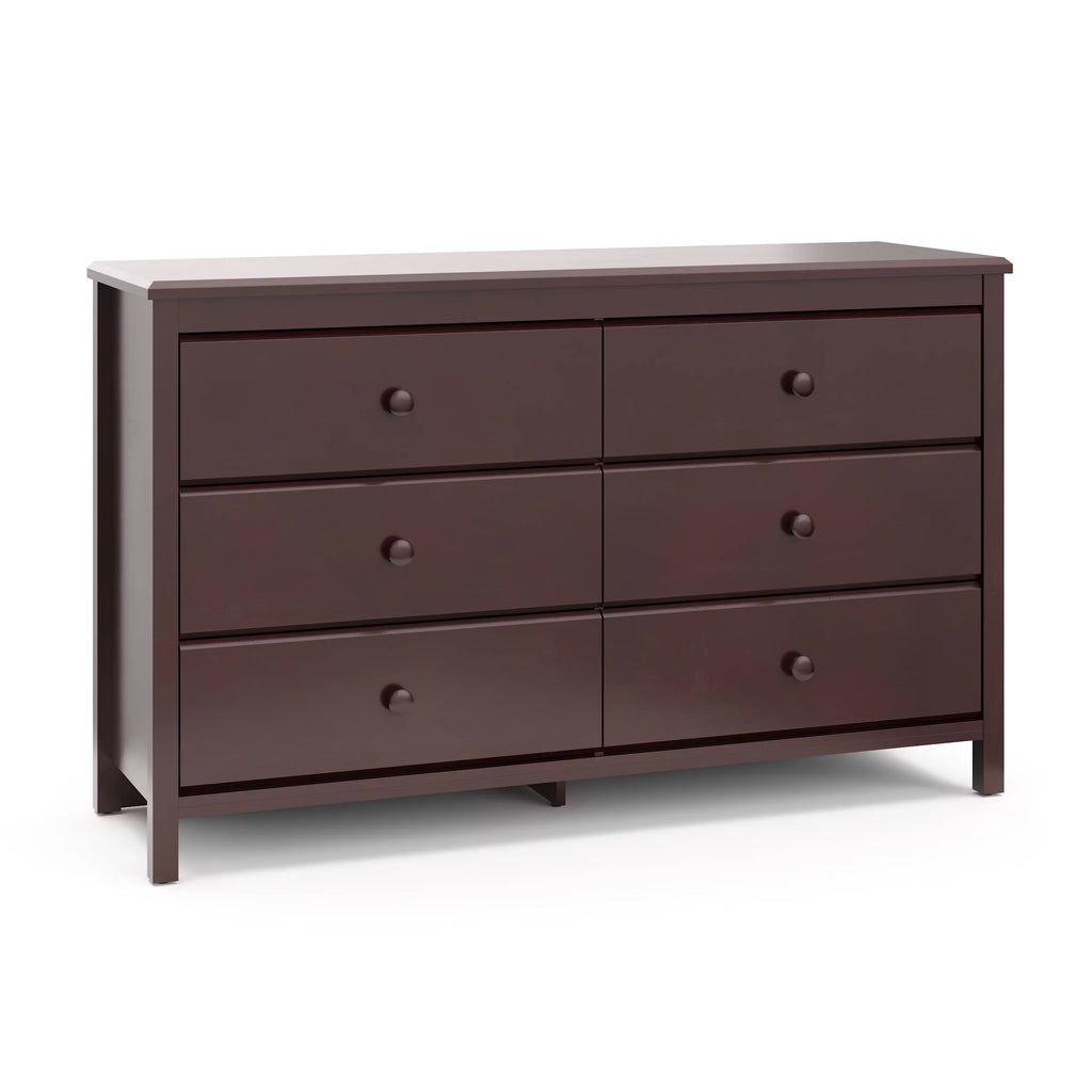 White 6 Drawer Kids Double Dresser Y82780