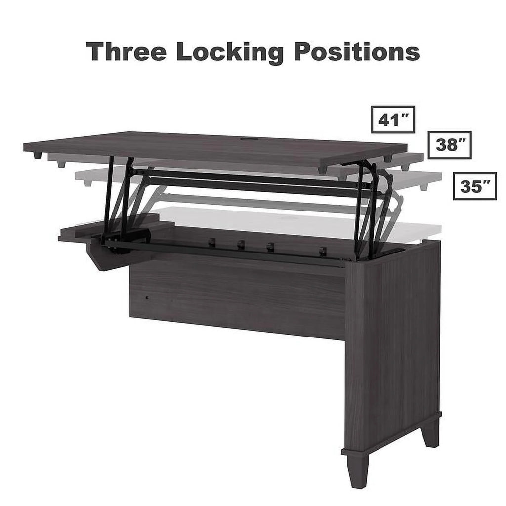 Sit to Stand Desk Set with Bookcase I630620