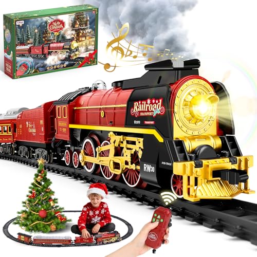Electric Model Train Set with Smoke, Lights & Sound U266