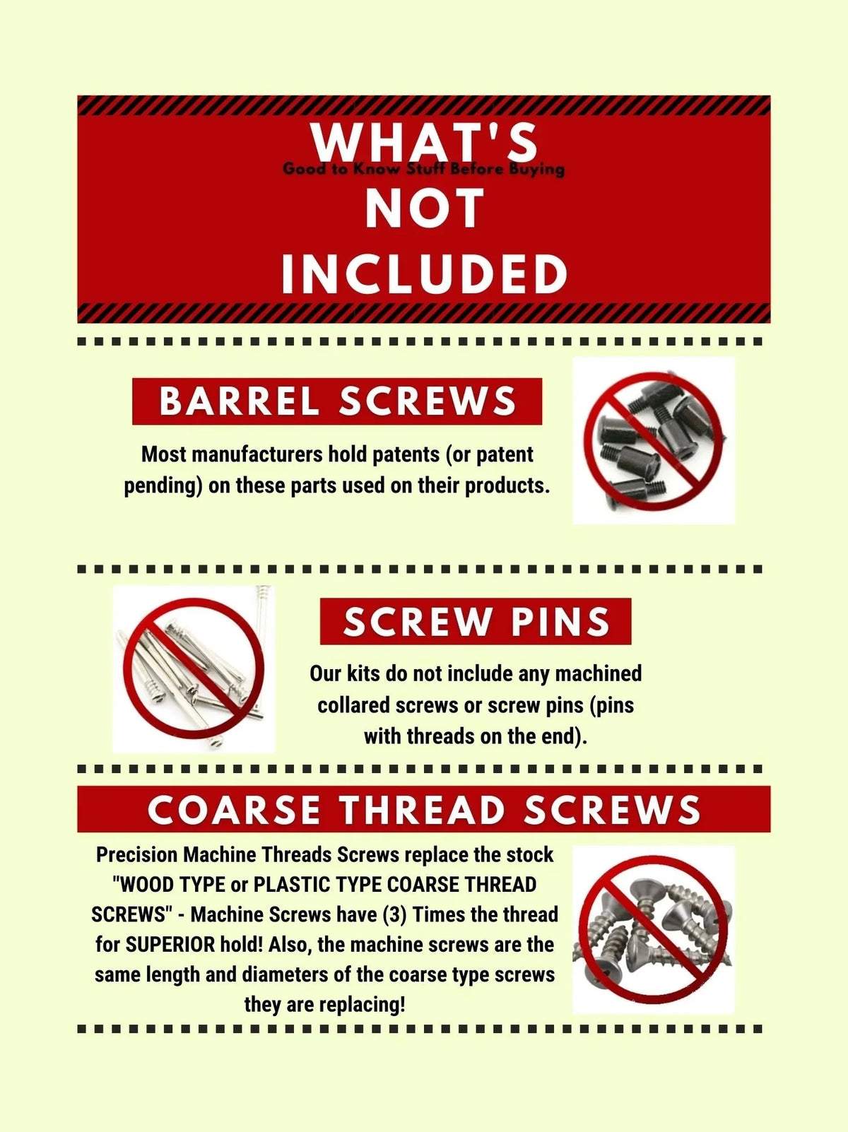 Stainless Steel Screw Kit Q11564