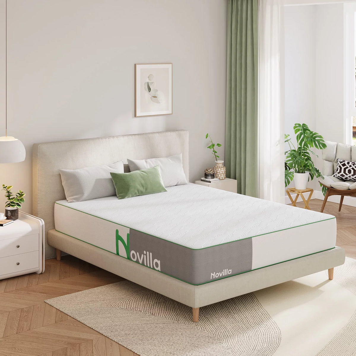 10'' Medium Firm Gel Memory Foam Mattress, Full Size N422