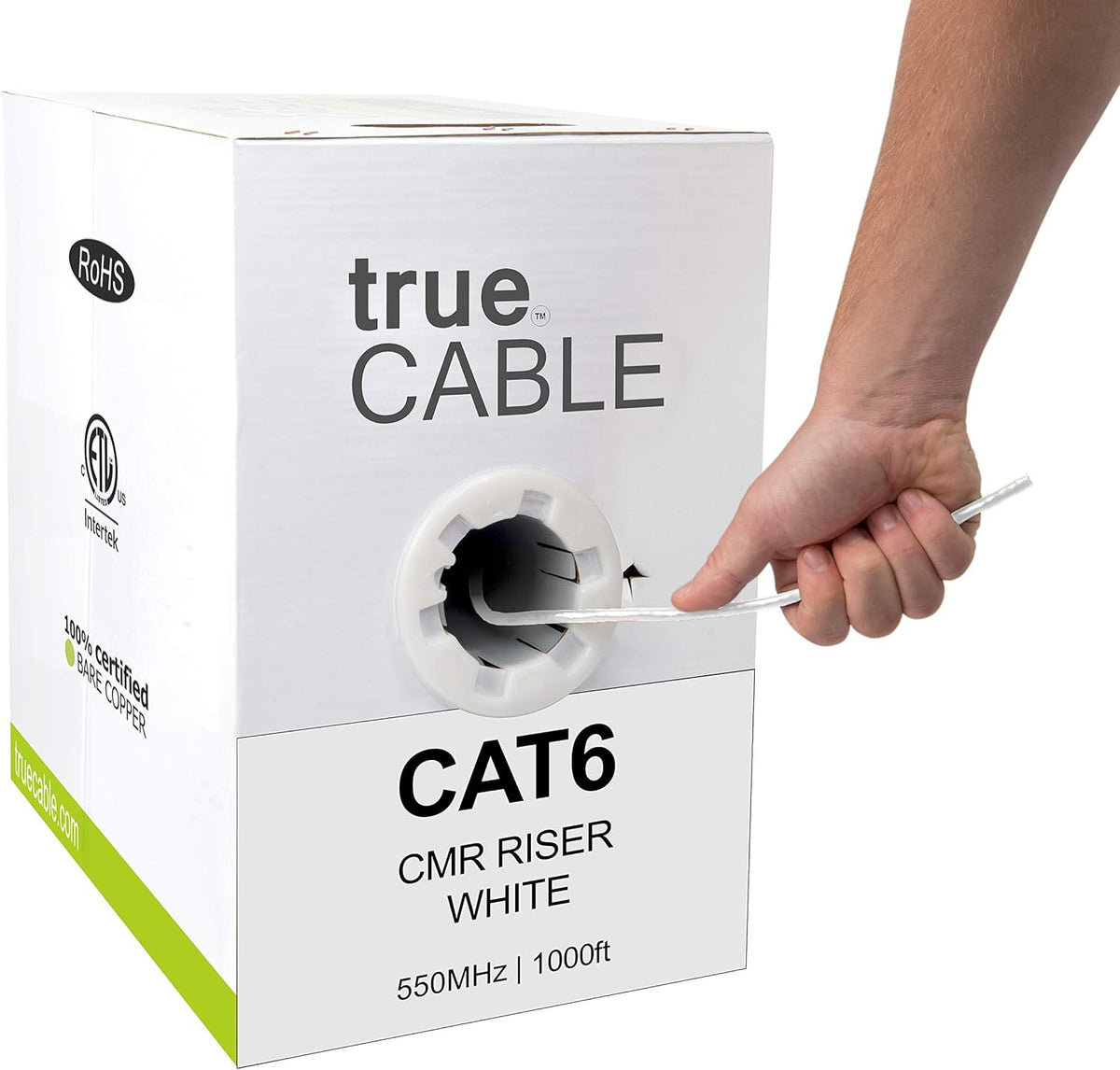 Blue 1000ft Cat6 Riser Bulk Ethernet Cable E53185