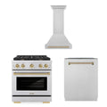 30 In. Gas Range, Range Hood, Dishwasher in Stainless Steel H97288