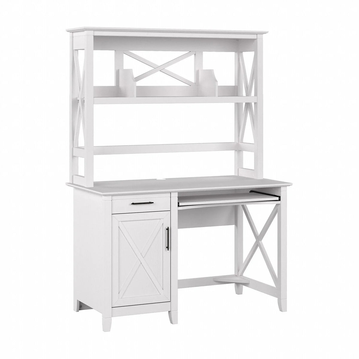 Small Computer Desk With Hutch L4505