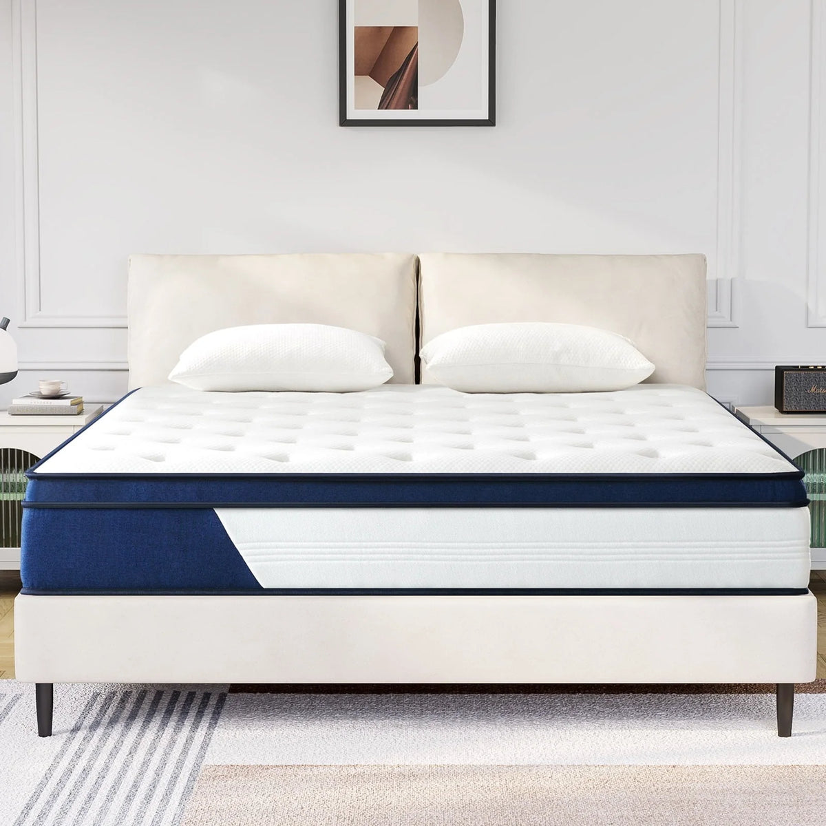 Full Size 12 Innerspring Hybrid Pocket Spring Mattress D5687