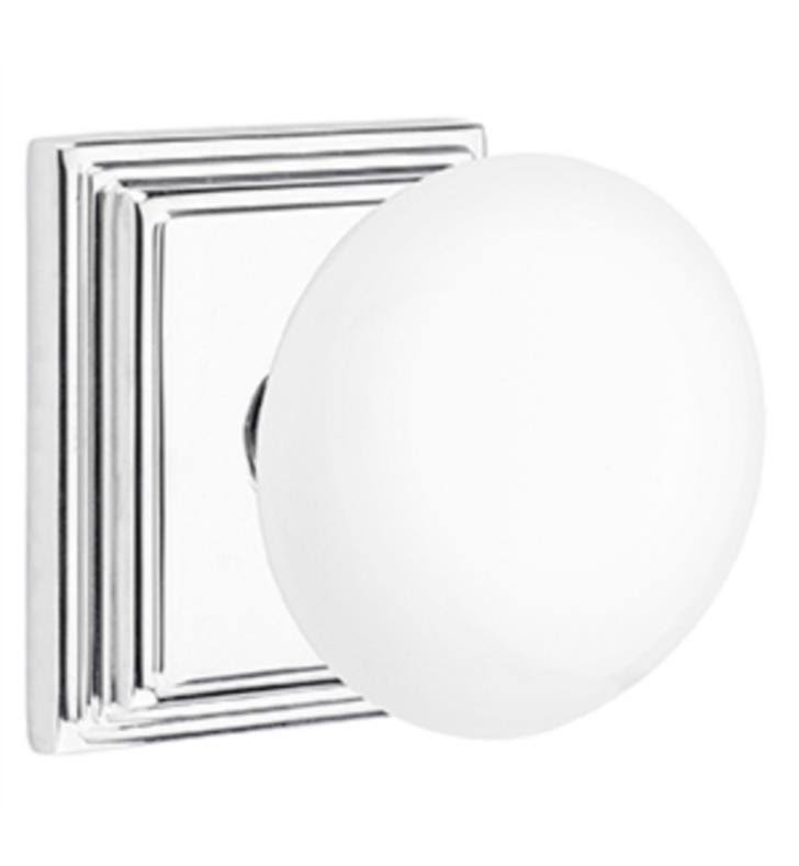 Bright Brass Knob with Rose O4001