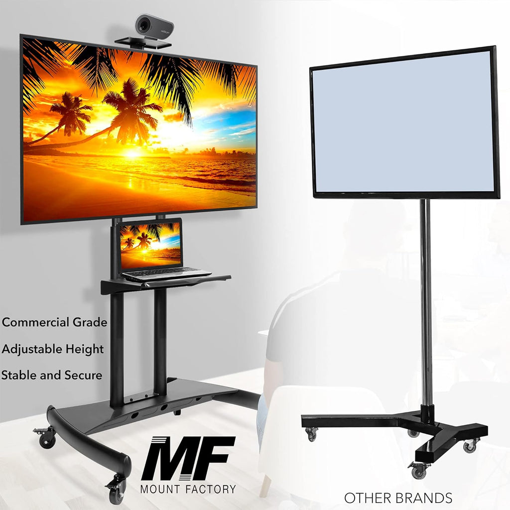 Rolling TV Stand Mobile TV Cart for 55 - 80 TV G269