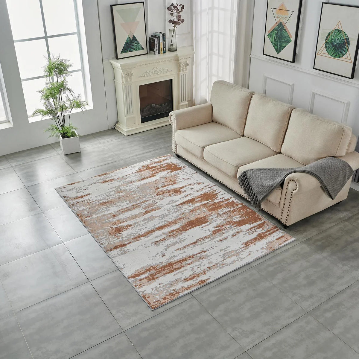 Abstract Design Area Rug L152