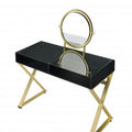 Black & Gold Mirrored Dresser M3157