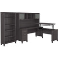 Sit to Stand Desk Set with Bookcase I630620