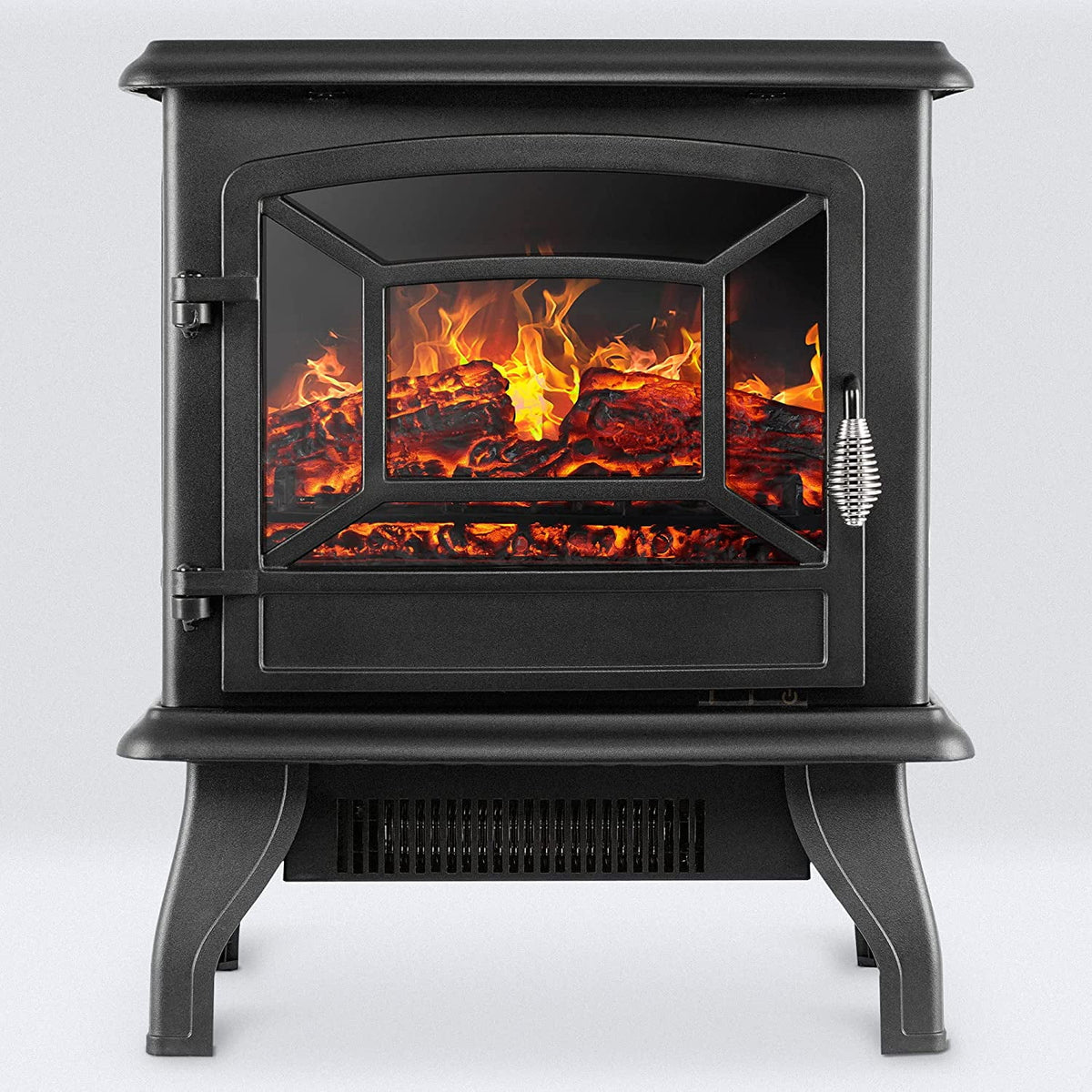17 Inch 1400W Portable Electric Fireplace Heater with 3D Flame Effect X621