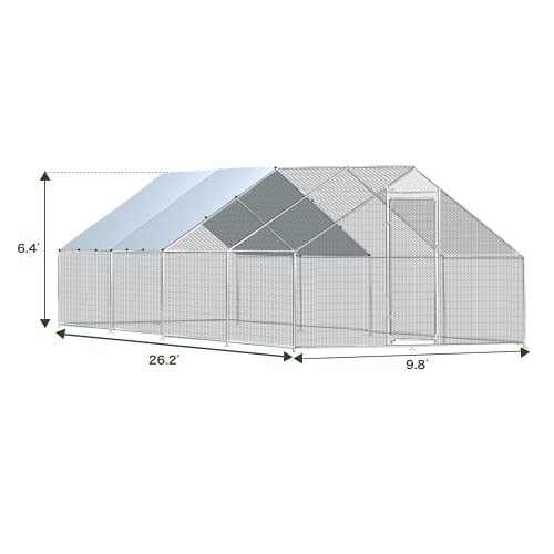 1.25'' Large Metal Chicken Coop with Cover L9136