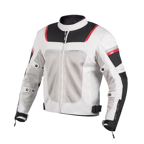 Mesh Motorcycle Jacket with Armor A85077