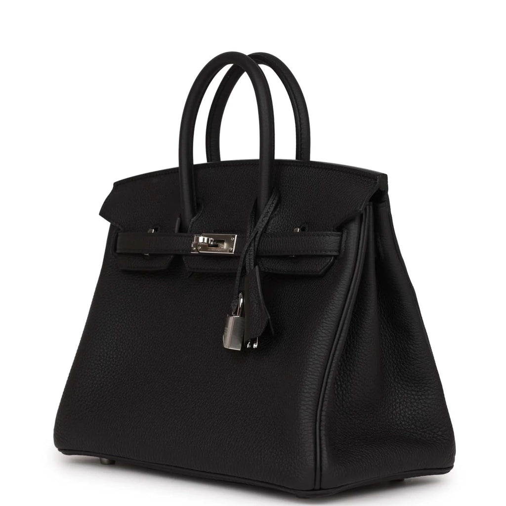 Black Leather Handbag V104