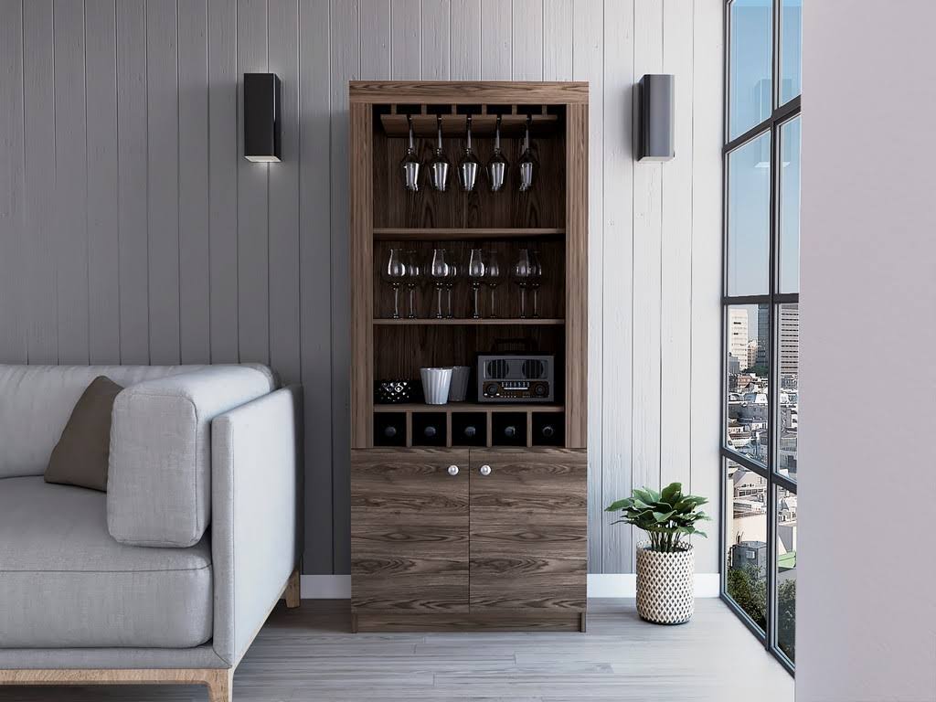 Dark Brown Bar Cabinet M779