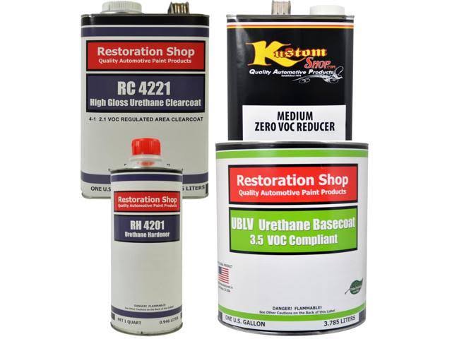 Red Gallon Low VOC Urethane Basecoat Clearcoat Auto Paint Kit B815308