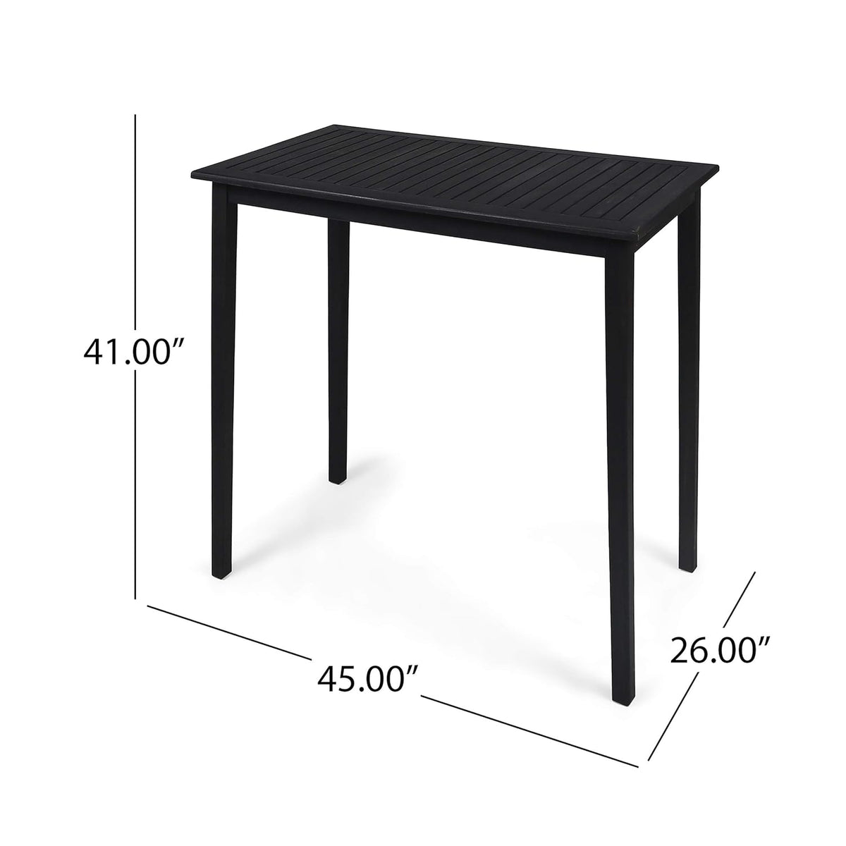 Acacia Wood Rectangle Bar Table W519