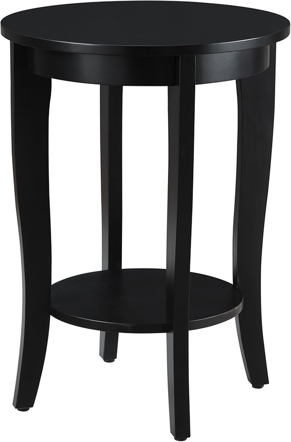 White Round End Table H4455