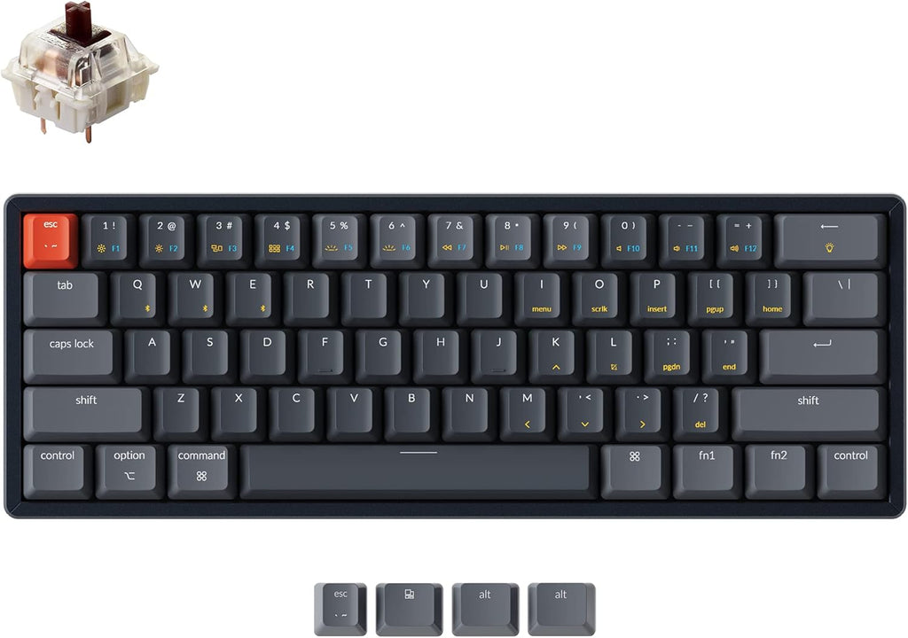 60% Layout RGB Hot-Swappable Wireless Mechanical Keyboard F952