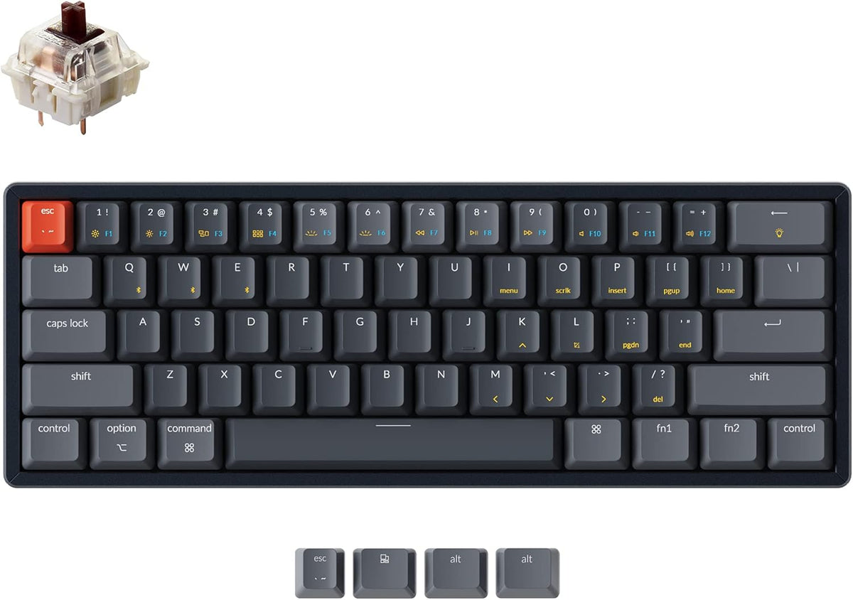 60% Layout RGB Hot-Swappable Wireless Mechanical Keyboard F952