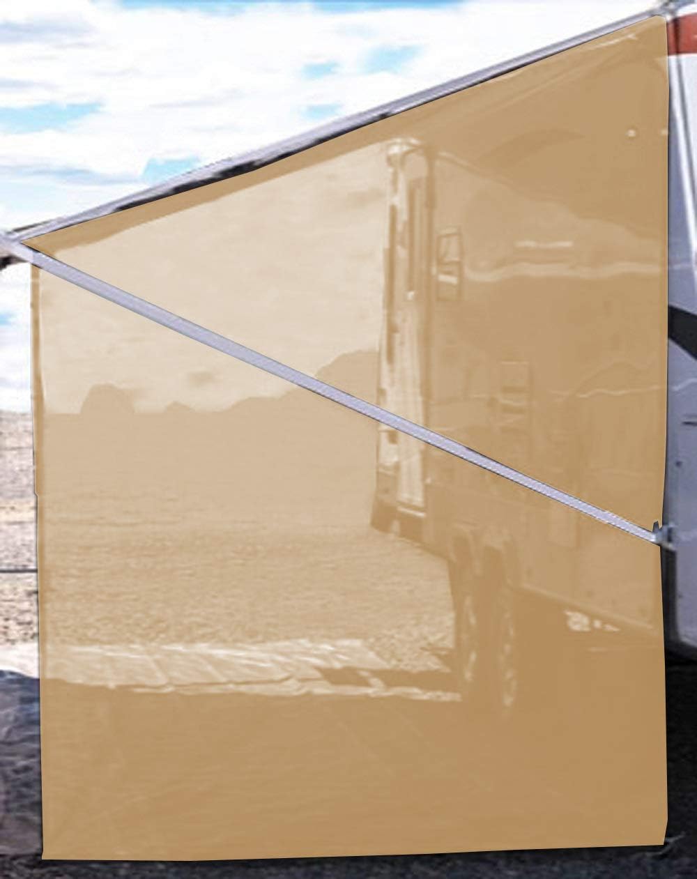Navy Blue Mesh RV Awning Sunshade H273