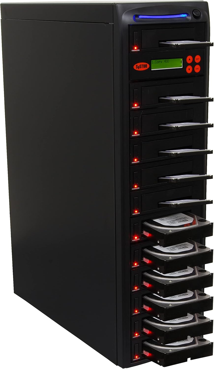1:5 HDD/SSD Hard Drive Duplicator & Eraser for SATA 3.5 Disk & 2.5 Solid State Drives B885878