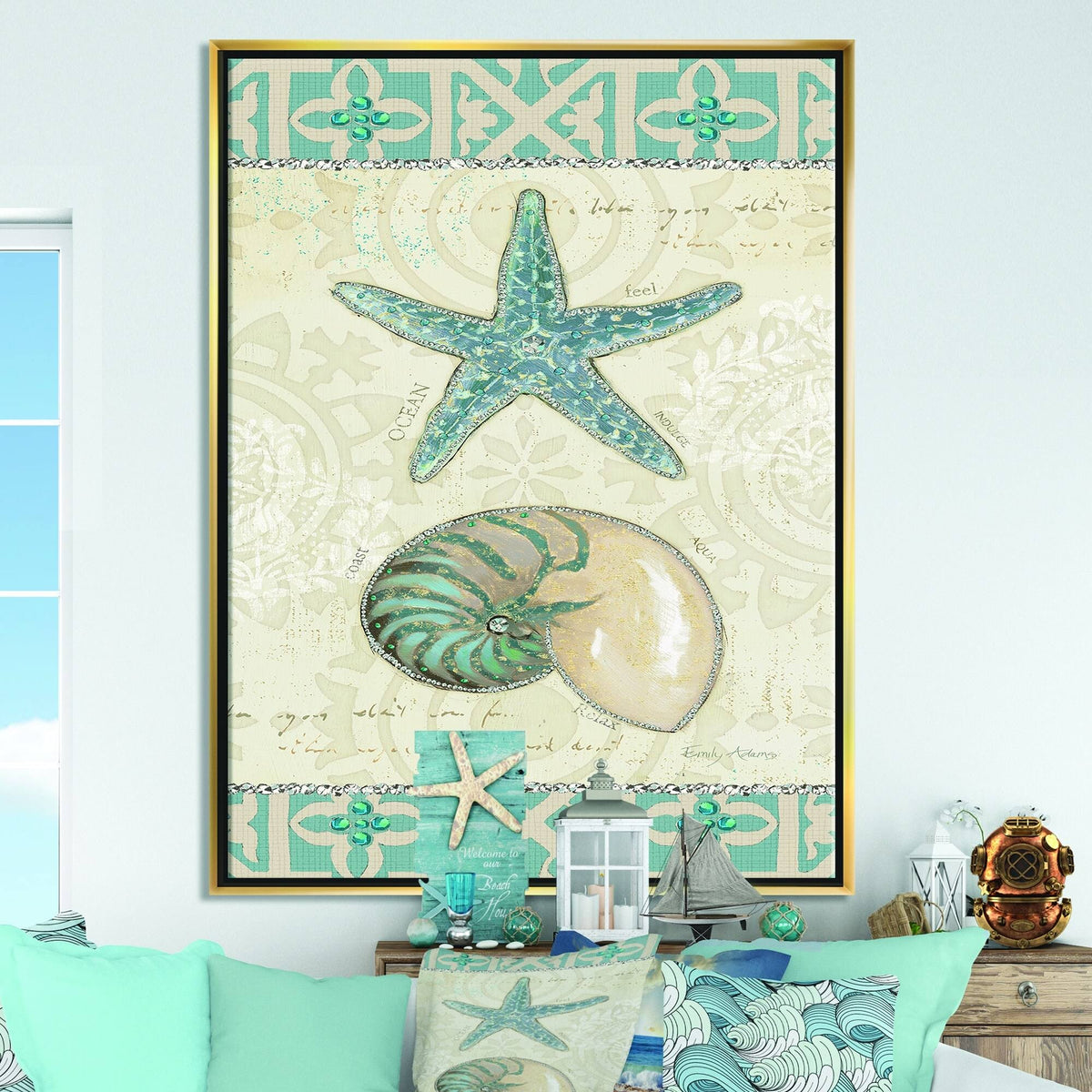 Framed Canvas M75721