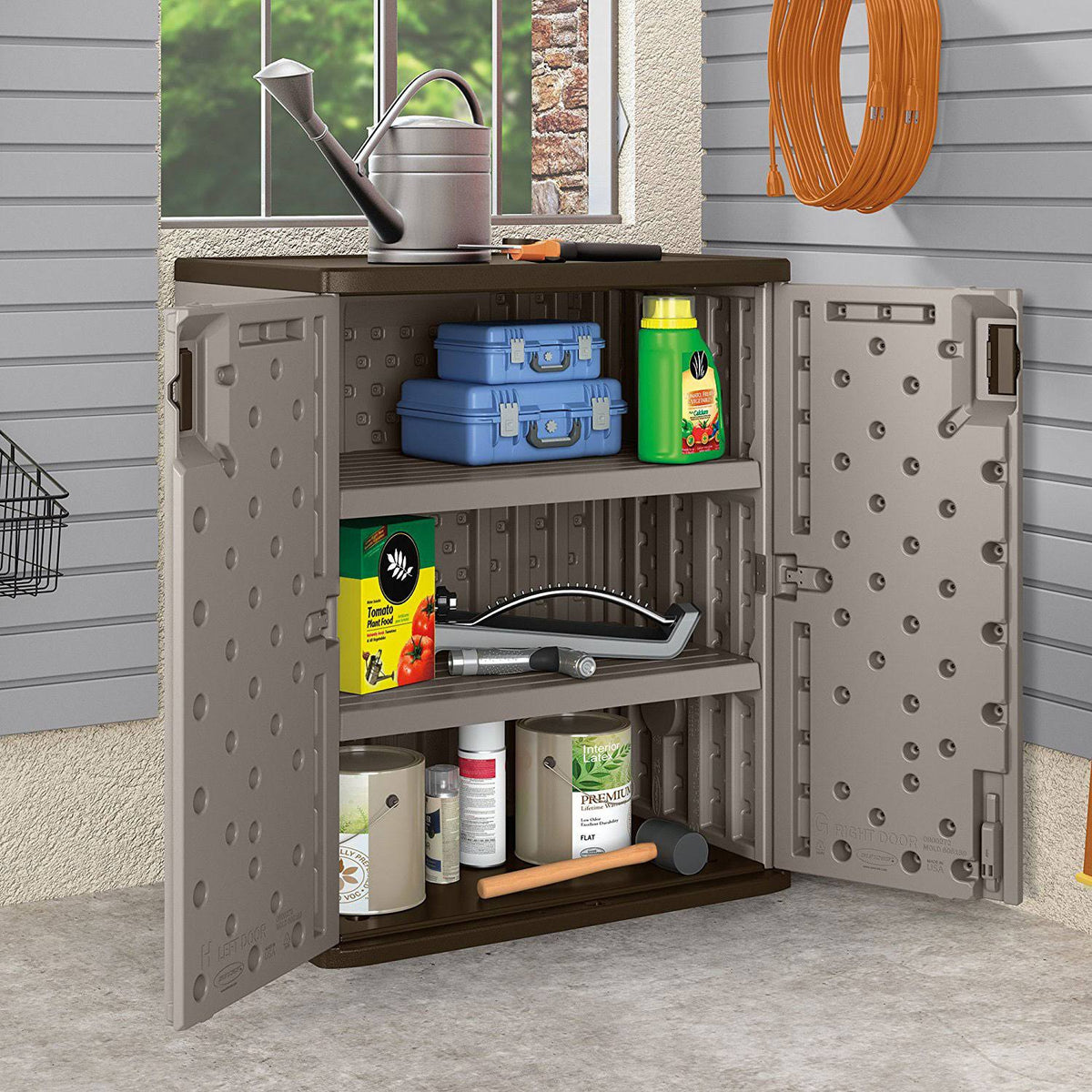 9 Cu ft Heavy Duty Resin Storage Cabinet 3 Pack D2115