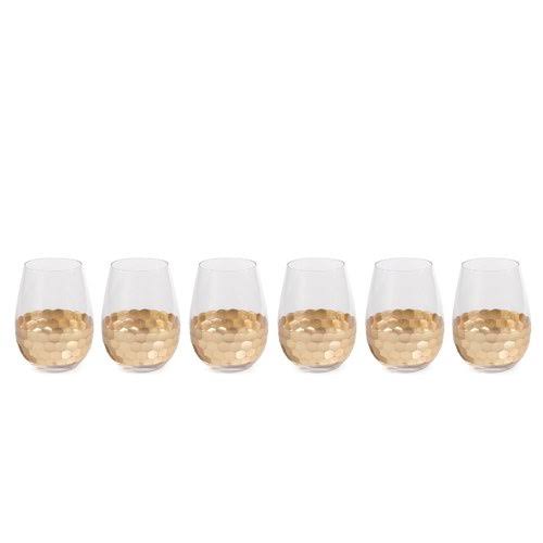 19 oz. Stemless Wine Glass Set of 6 W77486