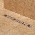24 Linear Shower Drain Polished Stainless Steel T164