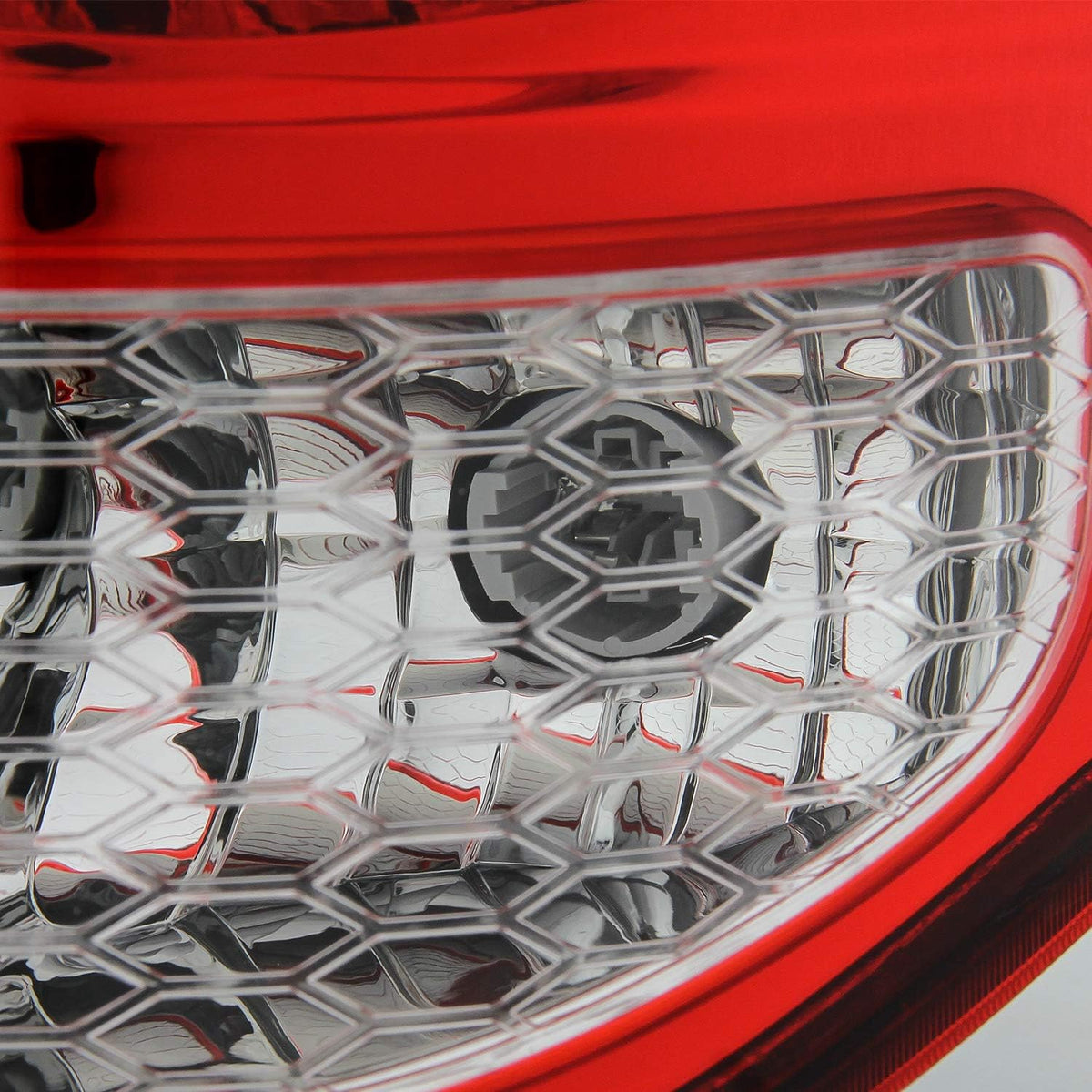Chrome Red Clear Tail Brake Lights W710