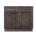 Assembled 39 in. x 34.5 in. x 24 in. Sink Base Cabinet with 2 Doors in Vintage Charcoal S277704