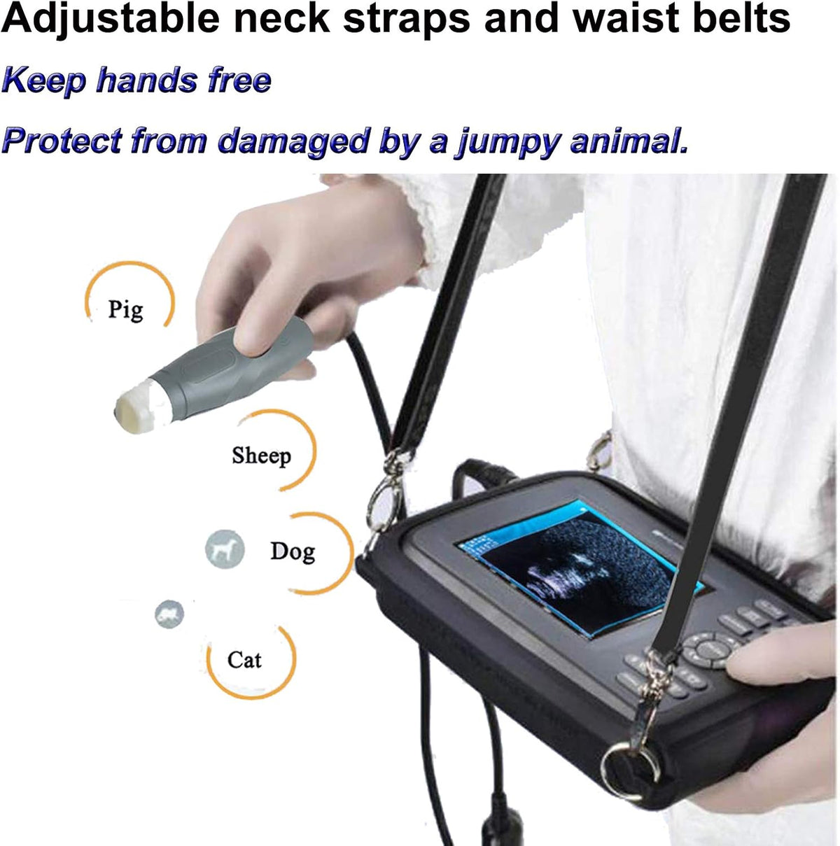 Veterinary Ultrasound Scanner Kit Rechargeable with 3.5MHz Probe B87988