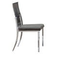 Dark Gray Metal Side Chair Q922