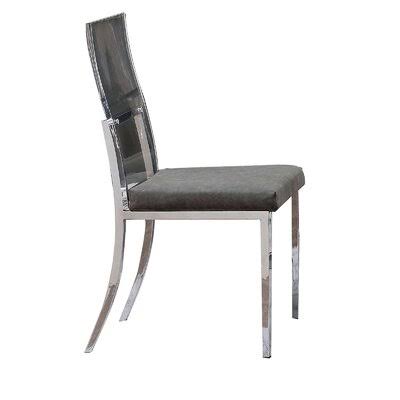 Dark Gray Metal Side Chair Q922