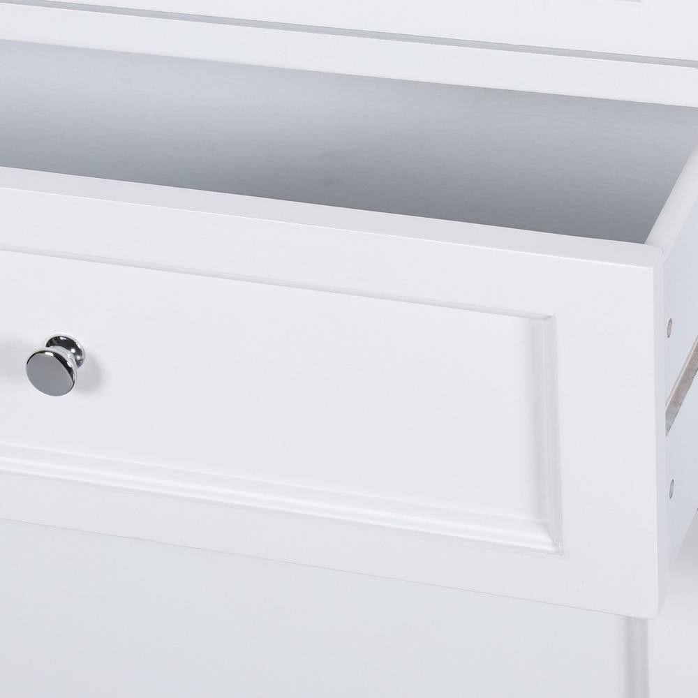 White Bathroom Linen Cabinet I725668