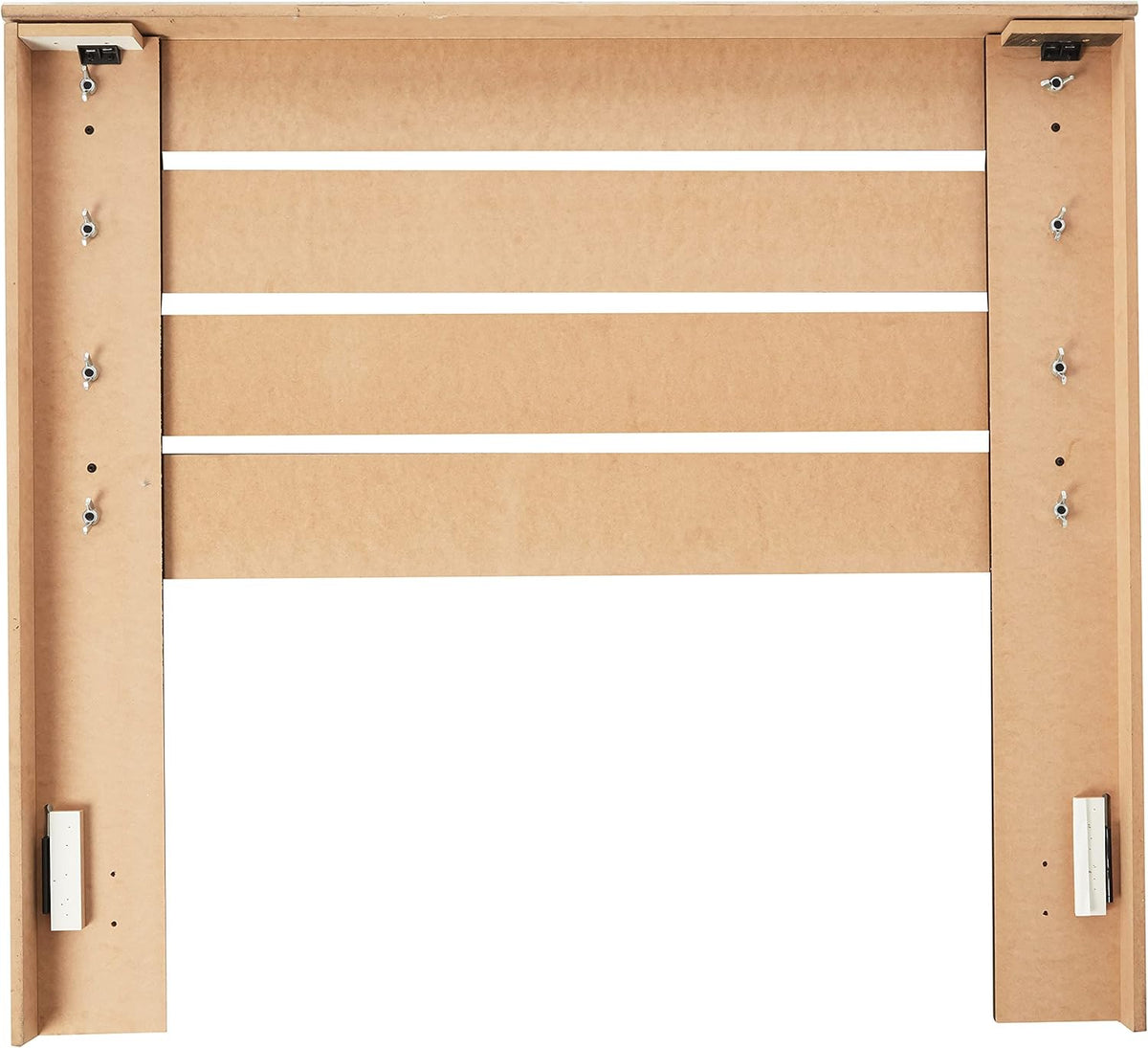 Full Weathered Gray Open Slat Panel Headboard Y6672
