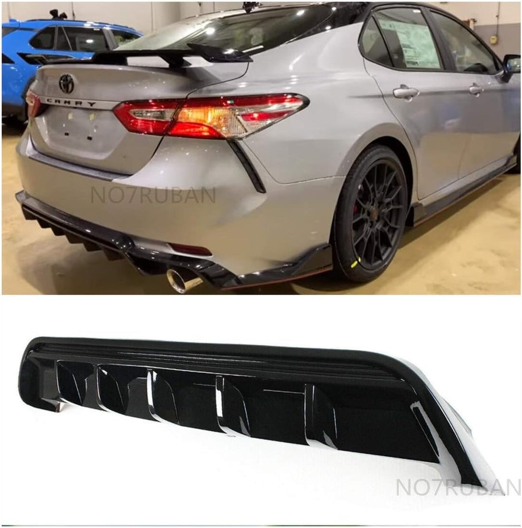 Glossy Black Rear Lip Bumper Diffuser Splitter Spoiler B92310