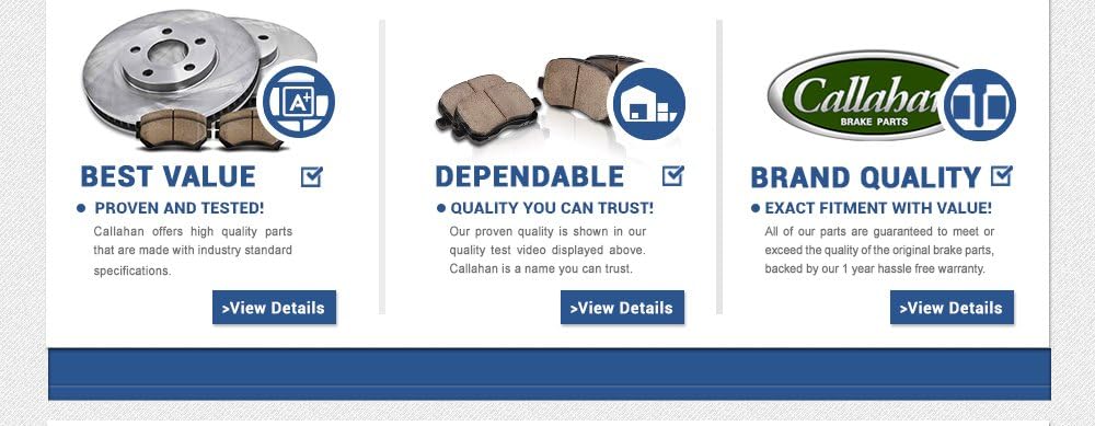 Front 278mm 5 Lug 2 Rotors Ceramic Brake Pads and Clips E57384