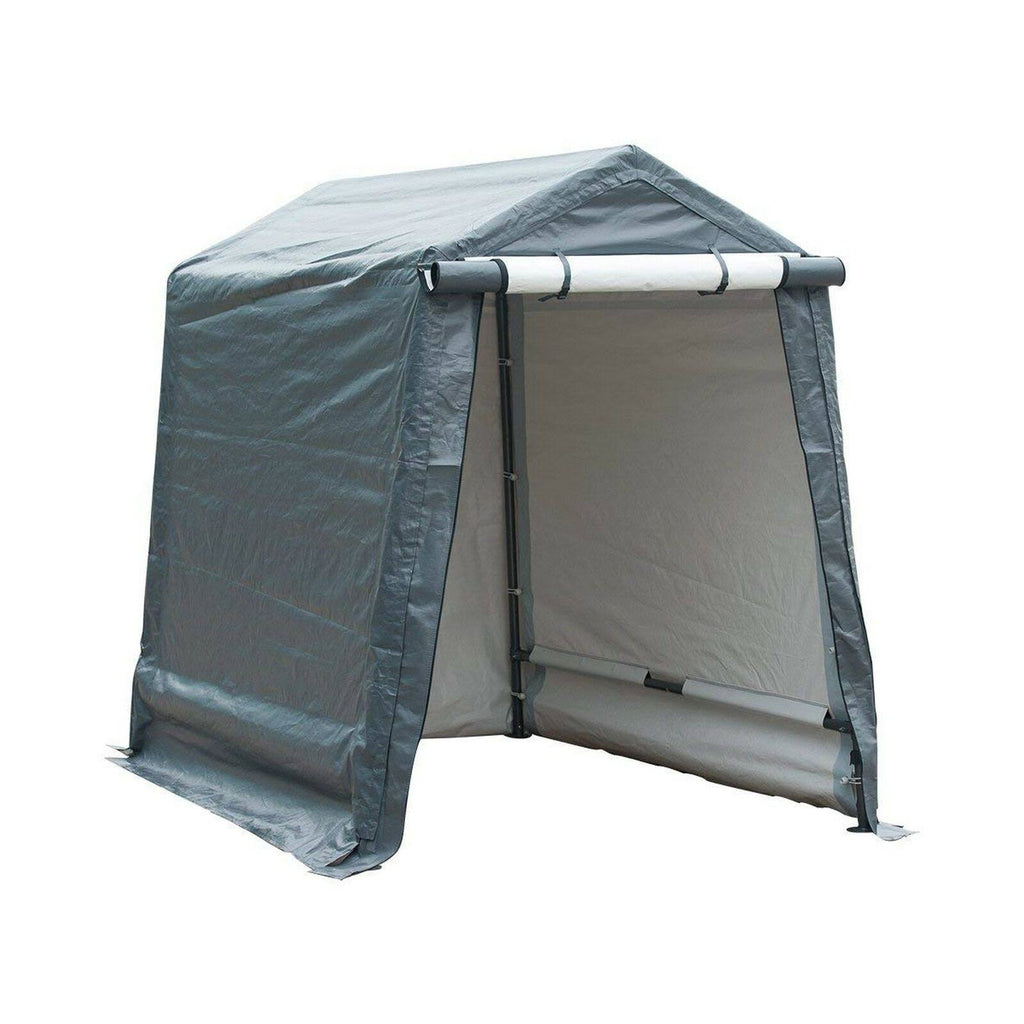 6 x 8 Feet Heavy Duty Grey Outdoor Storage Shelter N1721