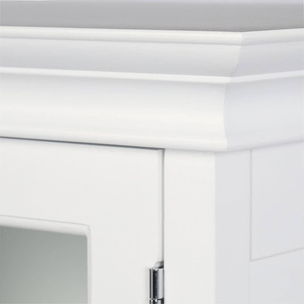White Bathroom Linen Cabinet I725668