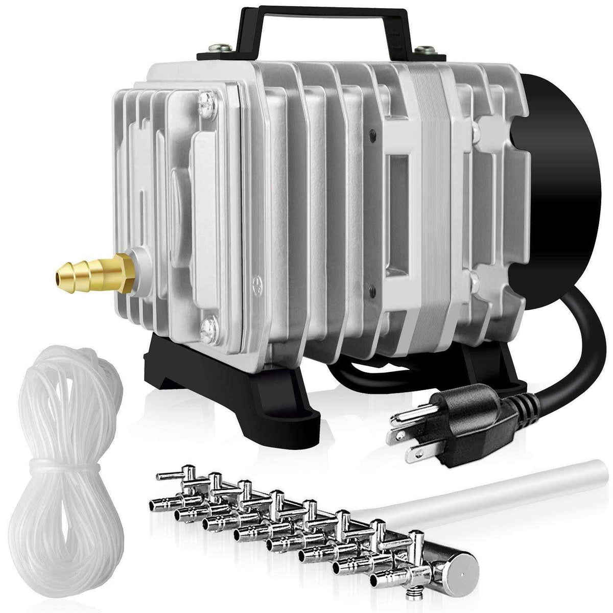 1189 GPH 58W 75L/min 8 Outlets Commercial Air Pump with Airline Tubing X5980
