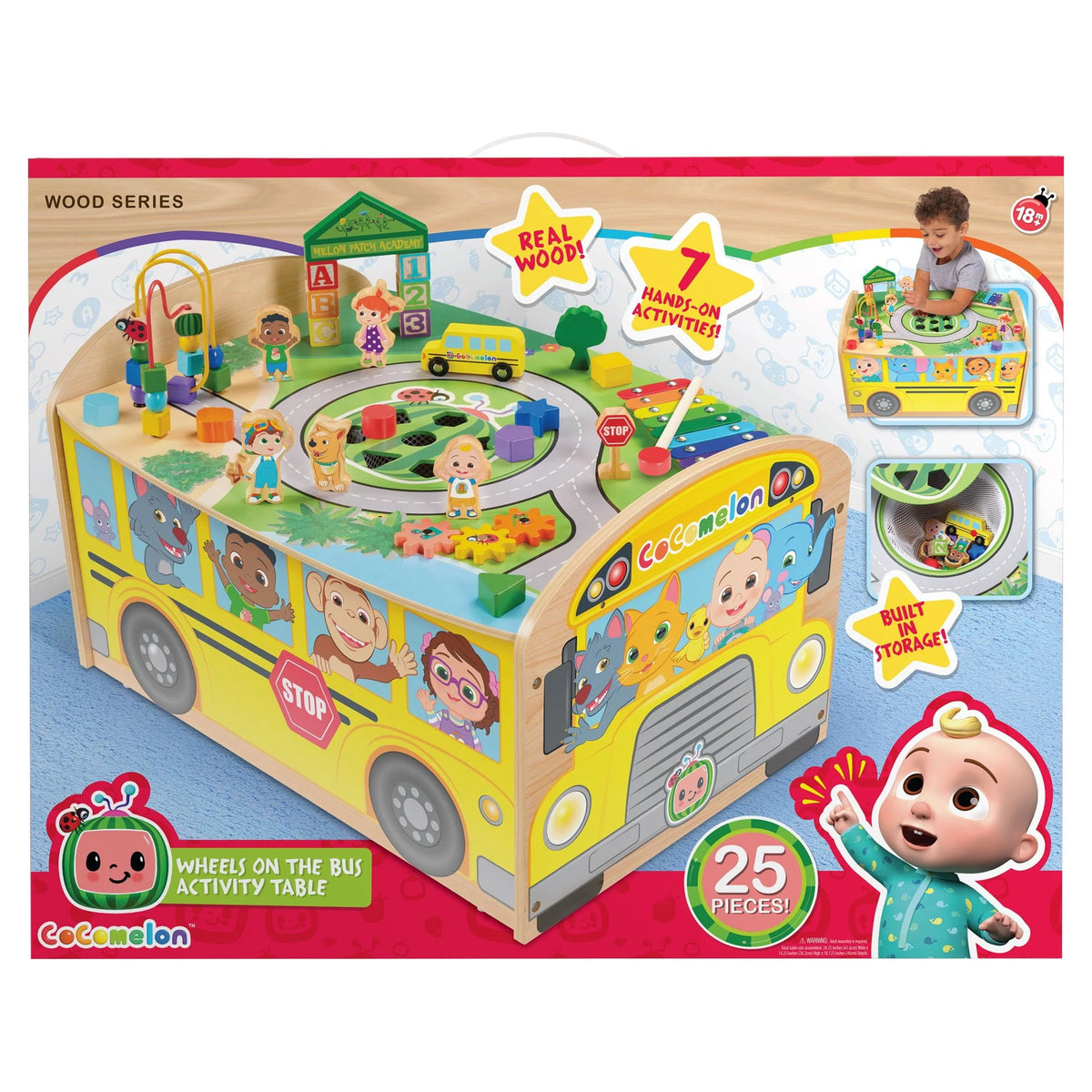 Wooden Activity Table for Toddlers 18 Months+ T329