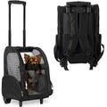 Backpack Pet Travel Carrier with Double Wheels W5746
