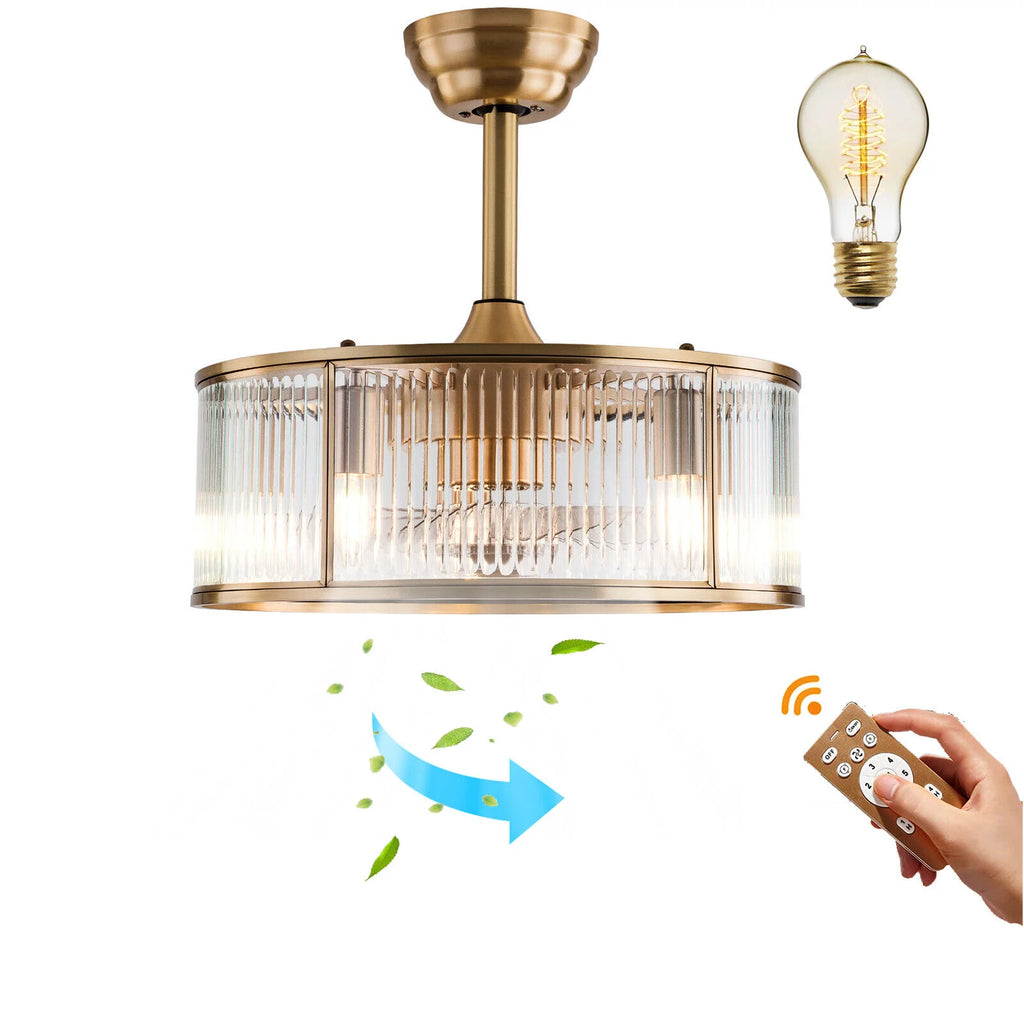 18inch Caged Ceiling Fan Light with Remote Control V512639