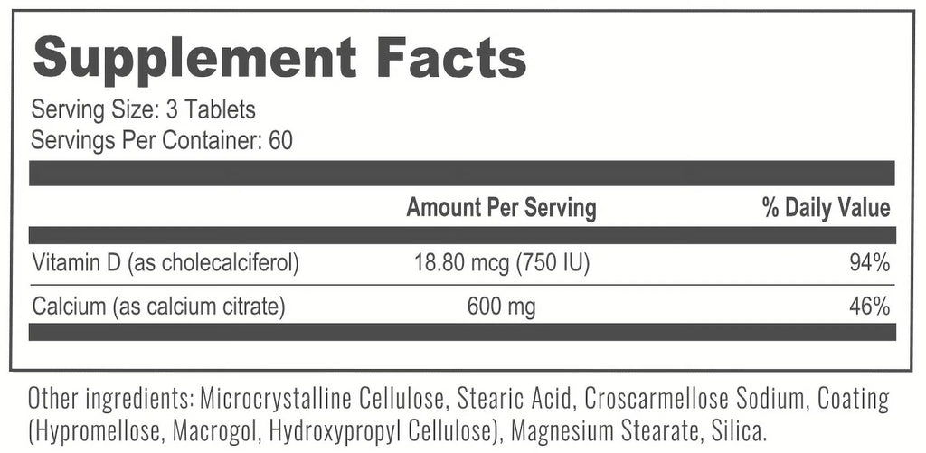Bariatric Multivitamin & Calcium Citrate Chewable Tablets 30-Day Supply A6724