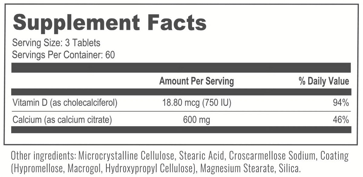 Bariatric Multivitamin & Calcium Citrate Chewable Tablets 30-Day Supply A6724
