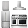 48 Propane Gas Burner Electric Range, Range Hood, Refrigerator, Dishwasher N69265