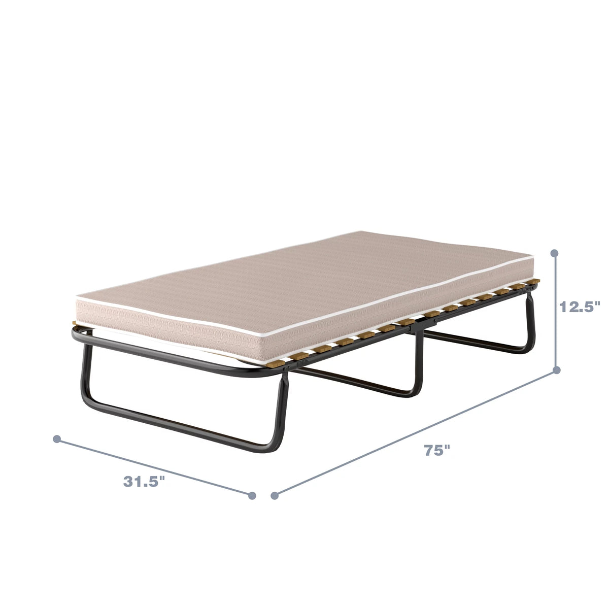 Folding Bed with Memory Foam Mattress A171552