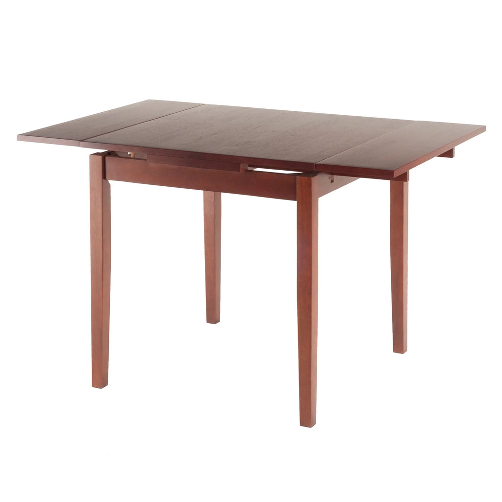 5 Pc Extendable Table & 4 Ladder Back Chairs Walnut Finish J8183